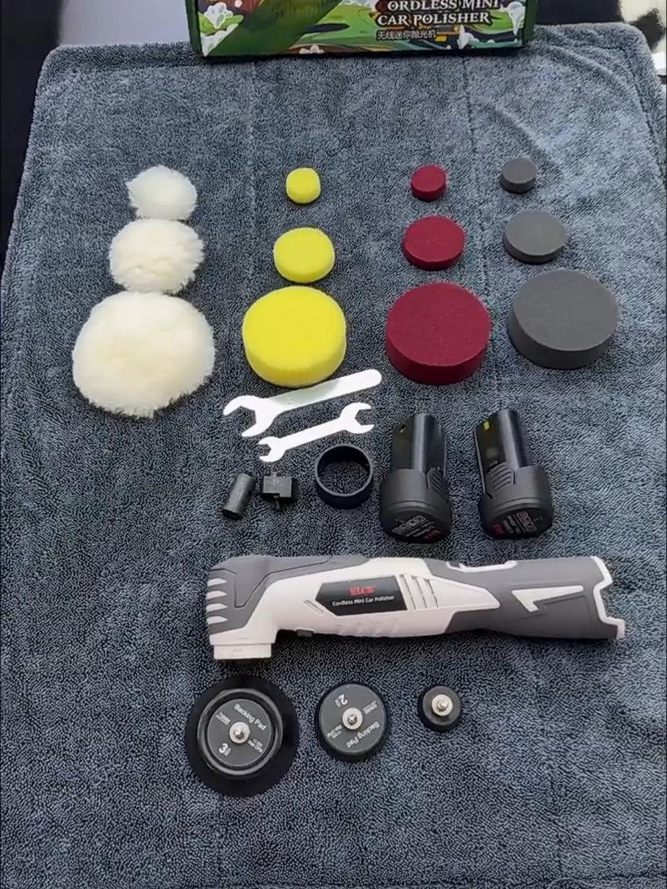 KLCB KA-P041 Cordless Mini Detailing Polisher Full Kit