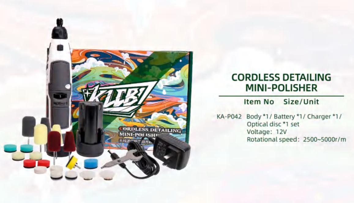 KLCB KA-P042 Cordless Detailing Mini-Polisher (12V)