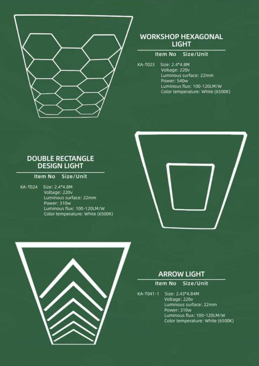 KLCB KA-T023 Hexagonal LED Workshop Light System