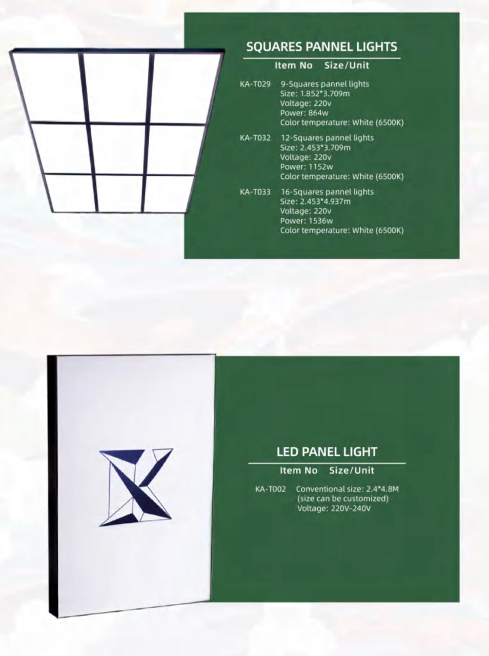 KLCB KA-T029 Squares Panel LED Ceiling Lighting Grid